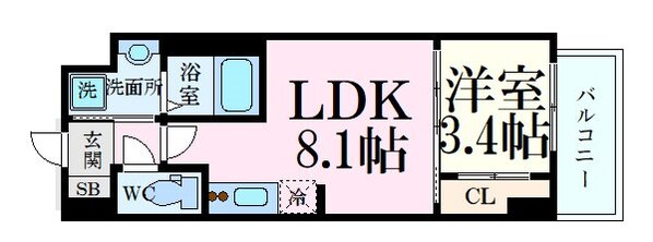 舟入町駅 徒歩4分 4階の物件間取画像